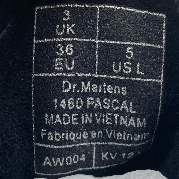 Dr. Martens Womens Shoes Pascal Boots Sz 5 Black Tie Dye Combat Casual Trendy - Picture 12 of 15